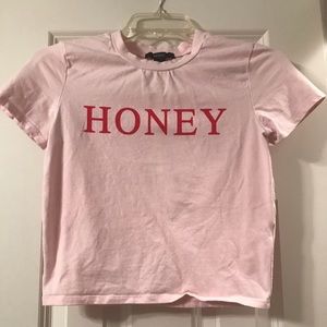 Pink crop top from Forever 21